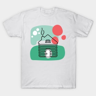 Abstract Gingerbread House T-Shirt